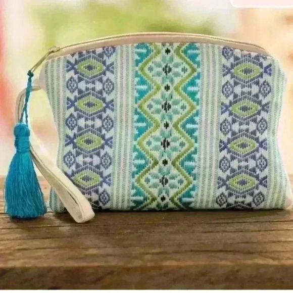 Mirian Otzin Handbags - Handmade Cosmetic Bag - Colors of Spring Pattern
